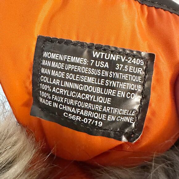 Lugz Tundra Lace Up Faux Fur Waterproof Women's Winter Boots - Size 7 - Picture 8 of 11